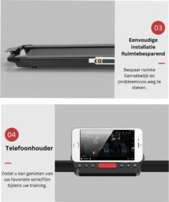 Merkloos Wandelband- Loopband Inklapbaar Met App- Walking Pad Extra Compact- Loopband Bureau-Zwart -Merkloos Winkel 1004x1200 14