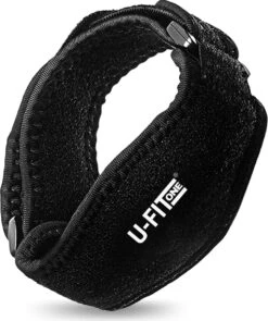 U Fit One® 1 Stuk Elleboog Brace - Elleboogbrace - Tennisarm Brace - Arm Brace - Tenniselleboog - Golfarm - Tennis Elbow - Fitness - Ufitone - Zwart