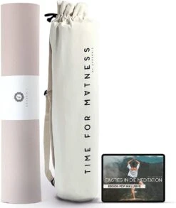 AGreenie Yoga Mat Anti-slip Vervuilingsvrij 6mm / 183x68cm Yoga Mat Breder Gemaakt Van Hoge Kwaliteit TPE / Anti-allergene Yoga Matten Incl. Yoga Mat Tas & E-book / Yoga Set