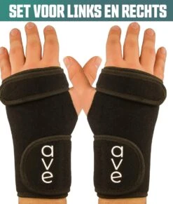 AVE Polsbrace Set – Links En Rechts - Duim Brace - Carpaal Tunnel Syndroom – RSI -Pols Ondersteuning - Polssteun
