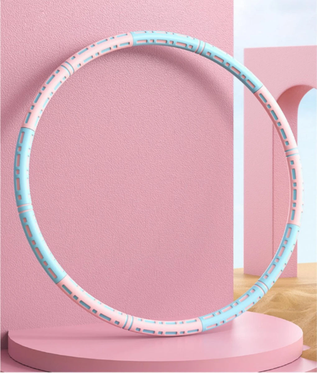 Fitlab Fitness Hoelahoep Met Gewicht - Roze/Blauw - 1 Tot 4 KG - Volwassenen - Hula Hoop /Sport Hoepel/Weight Hoop 10 Fitlab Fitness Hoelahoep Met Gewicht - Roze/Blauw - 1 Tot 4 KG - Volwassenen - Hula Hoop /Sport Hoepel/Weight Hoop - Afbeelding 8