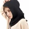 Zwart Balaclava - Winter Beanie Hoed - Kasjmier - Gebreide Hooded Sjaal Voor Vrouwen Winddicht Warme Wollen Muts -Merkloos Winkel 1025x1200 10