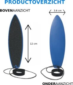 Merkloos Fingerboard Surfboard - Surf Met Je Vingers Over De Wind - Mini Vinger Surfboard Surfplank Autoraam - Blauw -Merkloos Winkel 1028x1200 4