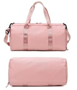 Merkloos Pink Duffel Bag Medium Dames Sporttas - 25 Liter - Roze - M -Merkloos Winkel 1030x1200 9