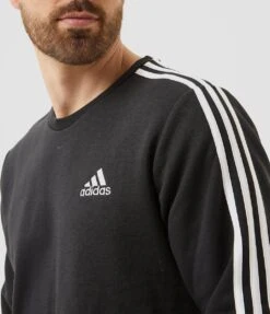 Adidas Essentials 3-Stripes Fleece Sweater Zwart Heren - Maat L -Merkloos Winkel 1033x1200 17