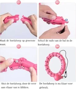 DeSire Fitness Hoelahoep Met Gewicht - Roze - Sport Hoepel Voor Volwassenen En Kinderen - Hula Hoop - Weight Hoop - HoolaHoop -Merkloos Winkel 1037x1200 10