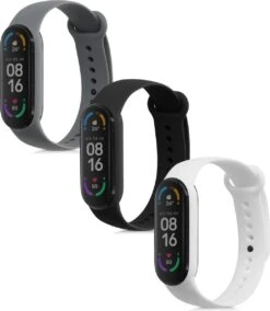 Kwmobile Horlogeband Voor Xiaomi Mi Smart Band 6 / Mi Band 6 / Band 5 - 3x Siliconen Bandje In Zwart / Donkergrijs / Wit - Voor Fitnesstracker 13 Kwmobile Horlogeband Voor Xiaomi Mi Smart Band 6 / Mi Band 6 / Band 5 - 3x Siliconen Bandje In Zwart / Donkergrijs / Wit - Voor Fitnesstracker -Merkloos Winkel 1042x1200 5