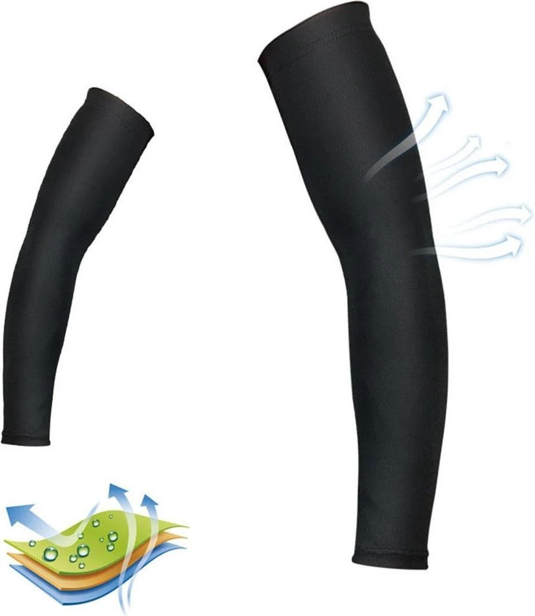 Merkloos Sport Compressie Arm Sleeve (Set Van 2 Stuks) - Zwart - Maat XL 10 Merkloos Sport Compressie Arm Sleeve (Set Van 2 Stuks) - Zwart - Maat XL - Afbeelding 8