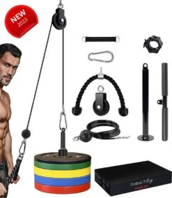 Positive Things Home Gym Fitness Set - Krachtstation Kabelsysteem - Tricep Touw