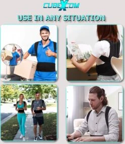 CUBEXCOM® Rugbrace Postuur Corrector, Magnetisch Rugband, Houding Rug Corrector, Rugband Voor Onderrug, Houdings Correctie, Comfortabele Ondersteuning Voor Wervelkolom Schouder En Rug, Rugsteun Voor Een Betere Lichaamshouding Voor Dames En Heren -Merkloos Winkel 1043x1200 18