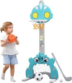 Basketbalkorf Voor Kinderen - 4-in-1 In Hoogte Verstelbare Basketbalstandaard - Voetbal - Adereindhuls - Gooi Een Basketbal - Golf - Binnen En Buiten - Jongens En Meisjes Van 2 Tot 6 Jaar Sportspeelgoed 13 Basketbalkorf Voor Kinderen - 4-in-1 In Hoogte Verstelbare Basketbalstandaard - Voetbal - Adereindhuls - Gooi Een Basketbal - Golf - Binnen En Buiten - Jongens En Meisjes Van 2 Tot 6 Jaar Sportspeelgoed -Merkloos Winkel 1047x1200 18