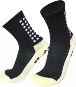 Merkloos Gripsokken Voetbal Anti Blaren Unisex - Zwart - One Size