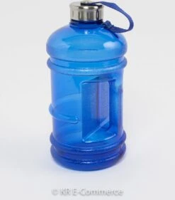 Merkloos Waterfles | XXL Bidon (2.2L) | Drinkfles | Bidon | Fitness | Waterfles 2.2 Liter - Blauw