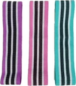 AJ-Sports Weerstandsbanden - Booty Band - Resistance Band - Fitness Elastiek - Paars/Roze/Cyaan - Set Van 3 Weerstandsbanden - Resistance Band - Fitness Band - Workout - Fitness - Inclusief Handleiding En Draagtas -Merkloos Winkel 1055x1200 6