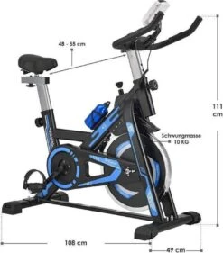 Hometrainer RapidPace / Fitness Fiets - Blauw Bike -Merkloos Winkel 1055x1200 7
