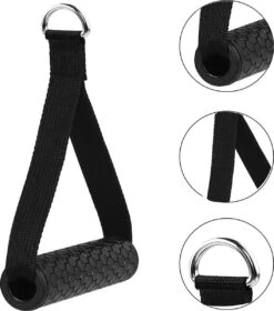MJ Sports Premium Strap Handles Inclusief 2 Karabijnhaken - Handvatten Set - Voor Krachtstations En Weerstandsbanden - Cable Crossover - Fitness - Handgrepen Met D-ring - Zwart -Merkloos Winkel 1058x1200 9