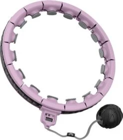 Merkloos Hoelahoep Voor Fitness En Massage - Voor Volwassenen En Kinderen - Schakels Voor Aanpassing Aan Maat - 400g Verzwaarde Bal - Met Teller - Geschikt Voor Afvallen - Makkelijk In Elkaar Te Zetten - Licht Paars -Merkloos Winkel 1060x1200 6