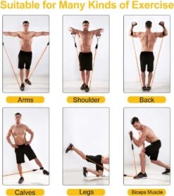 Extra Versterking Tot 68KG-Weerstandsbandenset-Weerstandsbanden Fitness 11- Delig-gewicht Tot 68KG-Resistance Bands -van Natuurlijk Latex-met Grote Handgreep-fitnessbanden-5 Verschillende Sterktes-fitnessapparaten- Sport Krachttraining -Merkloos Winkel 1061x1200 14