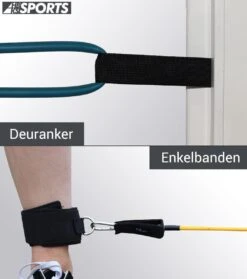 Weerstandsbanden Set - 11-delige Set - Resistance Band - Fitness Elastiek Set - Muscle Bands Elastic - Met Handvatten -Merkloos Winkel 1062x1200 14