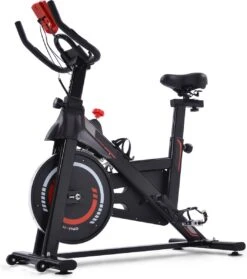 Indoor Cycling Fiets Met Magnetische Weerstand - Stationaire Cardiogym Hometrainer - 6 Kg Vliegwiel En Verstelbaar Comfortabel Zitje - Zwart En Rood -Merkloos Winkel 1062x1200 15
