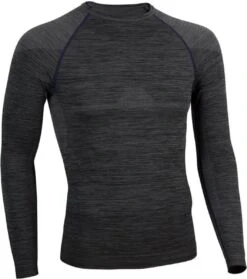 Poederbaas Mo Baselayer Longe Sleeve Shirt Man - Donkergrijs - Thermoshirt - Thermokleding - Thermo-ondergoed - Wintersport Thermo