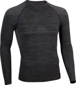 Avento Thermoshirt Superior - Mannen - Zwart/Donkerblauw - Maat M