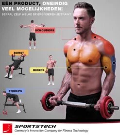 Sportstech AH300 Halterset - Korte&lange Halter Dumbbell Ineen - 30 Kg - Halters - Gewichten -Merkloos Winkel 1066x1200 2