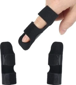 FitBoostR Vingerspalk 2 Stuks Vingerbrace Vinger Splint Geschikt Voor Wijs-, Middel-, Ringvinger Peesverlichting En Pijnverlichting