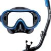 ReefTourer Snorkelmasker Duikbril Snorkelset Voor Kinderen Tot Ong. 10 Jaar RC-0203- Zwart/blauw