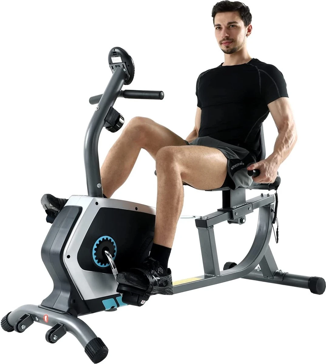 Ligfiets - FitBoostR Recumbent Bike - Hometrainer - 8 Trainingsniveaus - Met Hartslagsensor - Fitness Fiets 7 Ligfiets - FitBoostR Recumbent Bike - Hometrainer - 8 Trainingsniveaus - Met Hartslagsensor - Fitness Fiets - Afbeelding 5