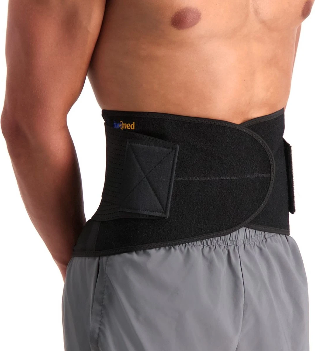 Dunimed Premium Rugbrace Met Baleinen - Zwart - Maat L 4 Dunimed Premium Rugbrace Met Baleinen - Zwart - Maat L - Afbeelding 2