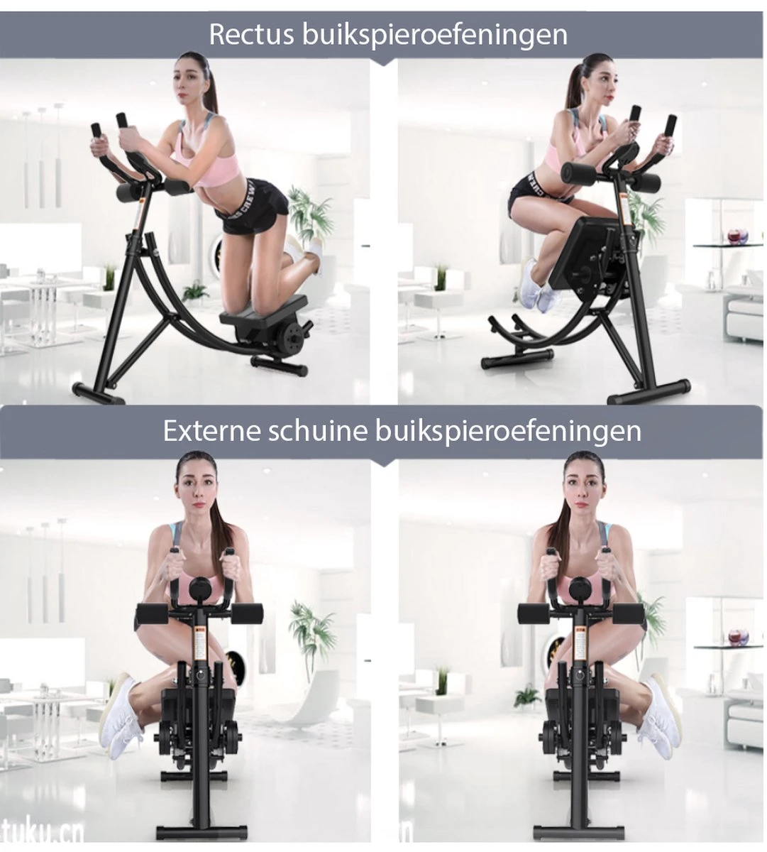 Luxari - Ab-Trainer Pro - Buikspiertrainer - Fitnessapparaat - Fitness Bank - Hometrainer 10 Luxari - Ab-Trainer Pro - Buikspiertrainer - Fitnessapparaat - Fitness Bank - Hometrainer - Afbeelding 8