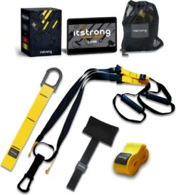 Itstrong® Suspension Trainer Met Ebook Voor Workout – TRX Resistance Band – Calisthenics Weerstandsbanden – Fitness – Crossfit