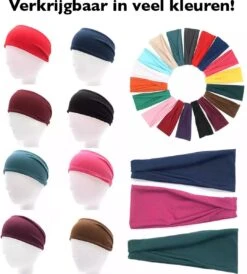 Consumerce® Premium Elastische Hoofdband Voor Dames En Heren Zwart | Zweetband Hoofd | Hoofdband Sport | Haarband Make Up | Kind | Haarband Mannen | Haarband Meisje | Haarbanden | Diadeem | Haarband Bandana Breed | Zomer & Winter -Merkloos Winkel 1082x1200 4