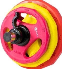 RS Sports Aerobic Pump Set - Halterset Met Gewichten - 130 Cm Stang - Totaal 20 Kg - Rubber Schijven -Merkloos Winkel 1082x1200 8
