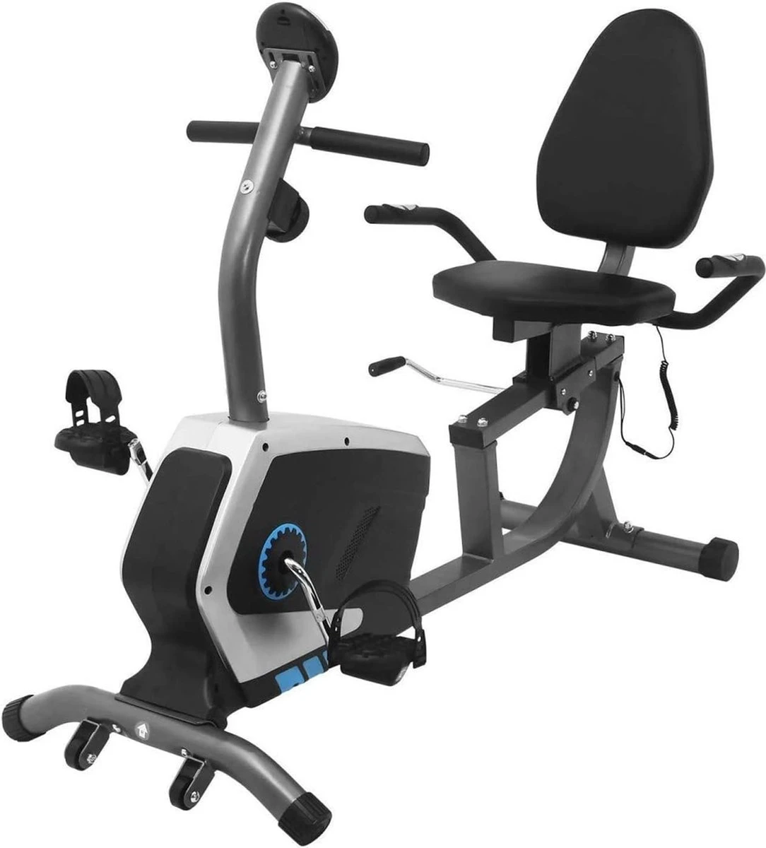 Ligfiets - FitBoostR Recumbent Bike - Hometrainer - 8 Trainingsniveaus - Met Hartslagsensor - Fitness Fiets 3 Ligfiets - FitBoostR Recumbent Bike - Hometrainer - 8 Trainingsniveaus - Met Hartslagsensor - Fitness Fiets