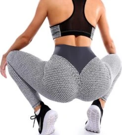 MW® TikTok Legging - Sportlegging Dames High Waist - Legging Dames - Push Up Legging - Lichtgrijs M -Merkloos Winkel 1084x1200 14