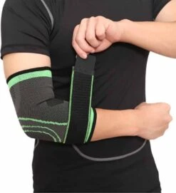 Merkloos Jumada's Verstelbare Elleboog Brace - Elleboog Ondersteuning - Band - Maat M - Zwart/Groen -Merkloos Winkel 1092x1200 14