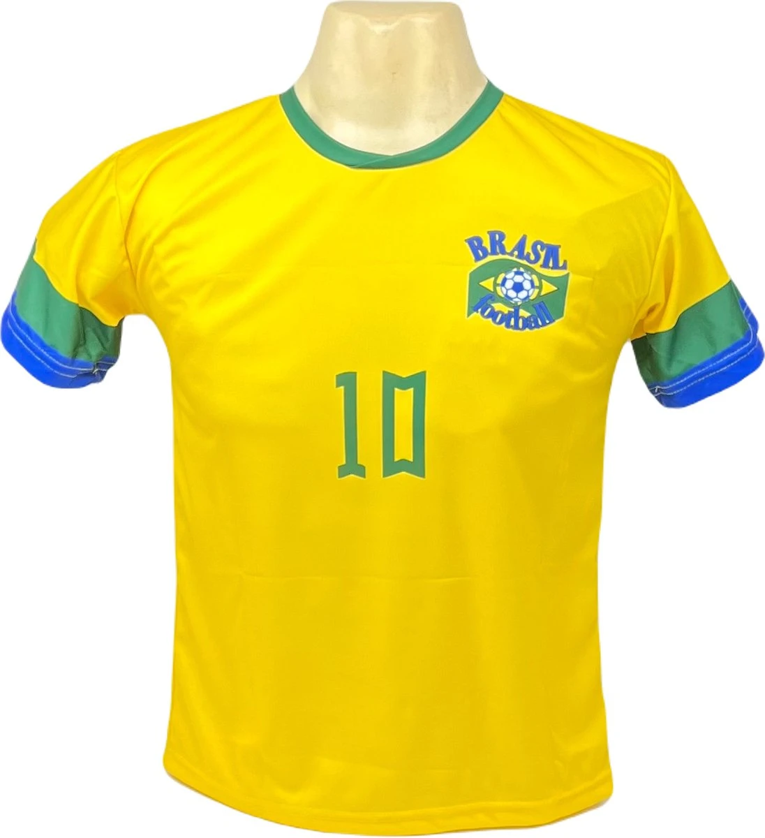 Merkloos Neymar Brazilië Thuis Tenue | Voetbalshirt + Broek Set | EK/WK Voetbaltenue - Maat: S (164) 4 Merkloos Neymar Brazilië Thuis Tenue | Voetbalshirt + Broek Set | EK/WK Voetbaltenue - Maat: S (164) - Afbeelding 2