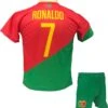 Cristiano Ronaldo CR7 Portugal Tenue - Voetbal Shirt + Broekje Set - EK/WK Voetbaltenue - Maat 140