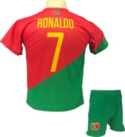 Cristiano Ronaldo CR7 Portugal Tenue - Voetbal Shirt + Broekje Set - EK/WK Voetbaltenue - Maat M