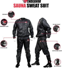 Sauna Suit Sweat Suit Heavy Duty Exercise Suit Fitness Gym Burn Calories Weight Lose Running Zweet Pak Sauna Pak Survêtement Sauna Costume Brûler Des Calories -Merkloos Winkel 1100x1200 11