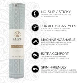 Love Generation ● Design Yoga Mat ● Fitness Mat ● MagicCarpet Print ● Mint -Merkloos Winkel 1103x1200 13