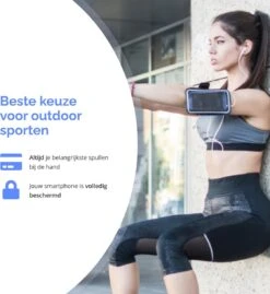 FLUSHY Hardloop Telefoonhouder - Sportarmband - Waterdicht - Hardlopen - Hardloopband - Reflecterend - Opbergvak Voor Sleutels En Pasjes - Hardloop Armband Telefoon - Zwart -Merkloos Winkel 1103x1200 18