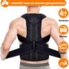 Luxegoed ®Rug- Schouders & Nek | Postuur Corrector | Rug Corrector | Posture Corrector | Verstelbaar | Unisex | XL