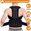 Luxegoed ®Rug- Schouders & Nek | Postuur Corrector | Rug Corrector | Posture Corrector | Verstelbaar | Unisex | L