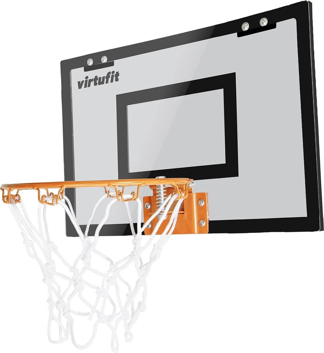 VirtuFit Pro Mini Basketbalbord - Mini Hoop - Met 2 Ballen En Pomp - Basketbalring - Zwart 10 VirtuFit Pro Mini Basketbalbord - Mini Hoop - Met 2 Ballen En Pomp - Basketbalring - Zwart - Afbeelding 8