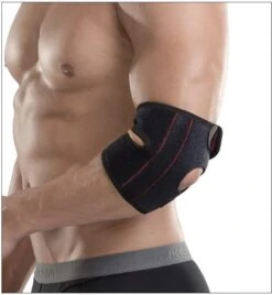 Elleboog Brace Voor Tennisarm - Bandage Ondersteuning - One Size Fits All - Dames - Heren - Steun Slijmbeursontsteking - Sportblessure - Zwart- Rood - Verstelbaar Compressie Bandage - -Merkloos Winkel 1105x1200 16