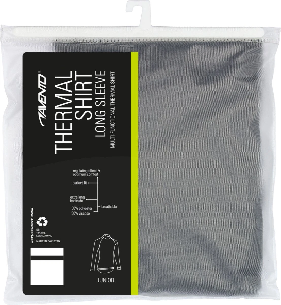Avento Thermoshirt Kinderen - Zwart - Maat 164 8 Avento Thermoshirt Kinderen - Zwart - Maat 164 - Afbeelding 6