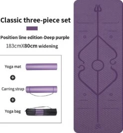Fuegobird TPE Yoga Mat - Purper - 183 X 61 X 0.6 Cm 17 Fuegobird TPE Yoga Mat - Purper - 183 X 61 X 0.6 Cm -Merkloos Winkel 1108x1200 8